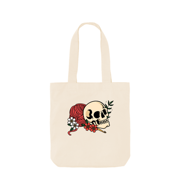 Natural *Crochet Til I Die* Tote Bag