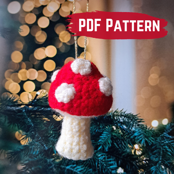 Hanging Toadstool PDF Crochet Pattern