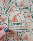 Recluse Crochet Camp Sticker