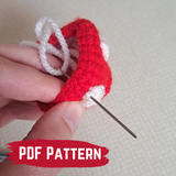 Hanging Toadstool PDF Crochet Pattern