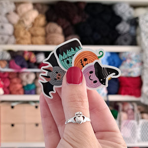 Creepy Yarn Cuties Sticker Set