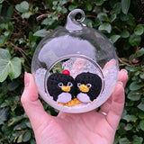 Crochet Critter Glass Baubles -Shipping by 1st December