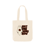 Natural *Just One More Row Ghostie* Tote