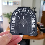 Lifetime Crochet Cult Member Sticker (2024)
