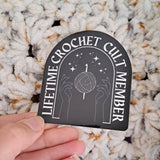 Lifetime Crochet Cult Member Sticker (2024)