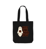 Black *Just One More Row Ghostie* Tote