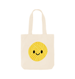 Natural *Happy Yarn Ball* Tote